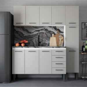 Gabinete de Cozinha em Aço Juno 1,17CM