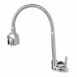 TORNEIRA FLEXÍVEL GOURMET CROMADA DE PAREDE