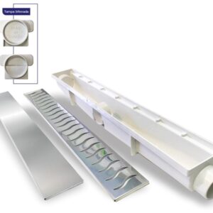 Seca Box Ralo Linear 0,06x0,50CM INOX/ABS