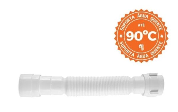 Sifão Sanfonado Universal SSUM Astra Branco